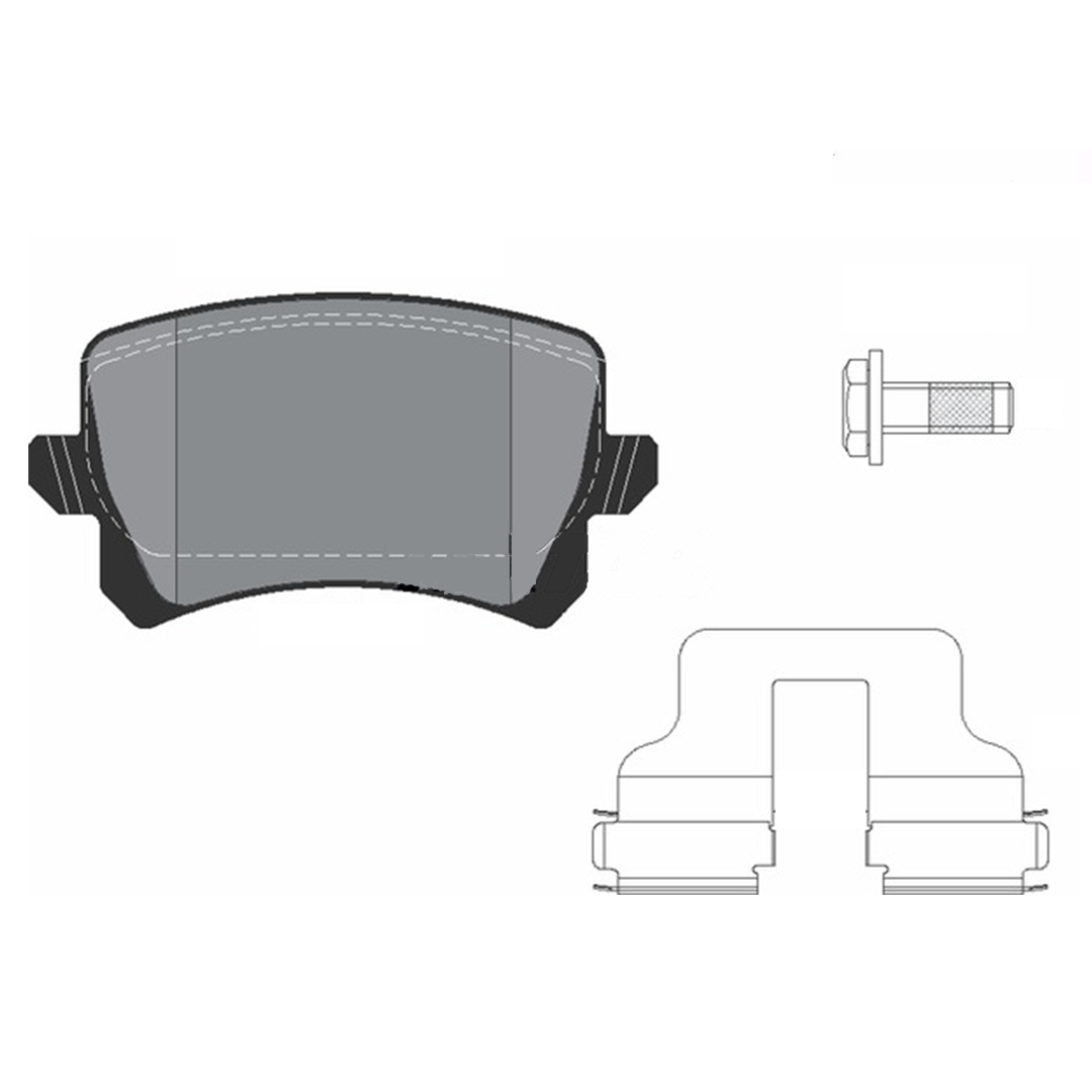 Buy Roadhouse Brake Pad Set For Audi Q3 2011-2018 Rear Axle Disc Brake Pad of Roadhouse 21342.00