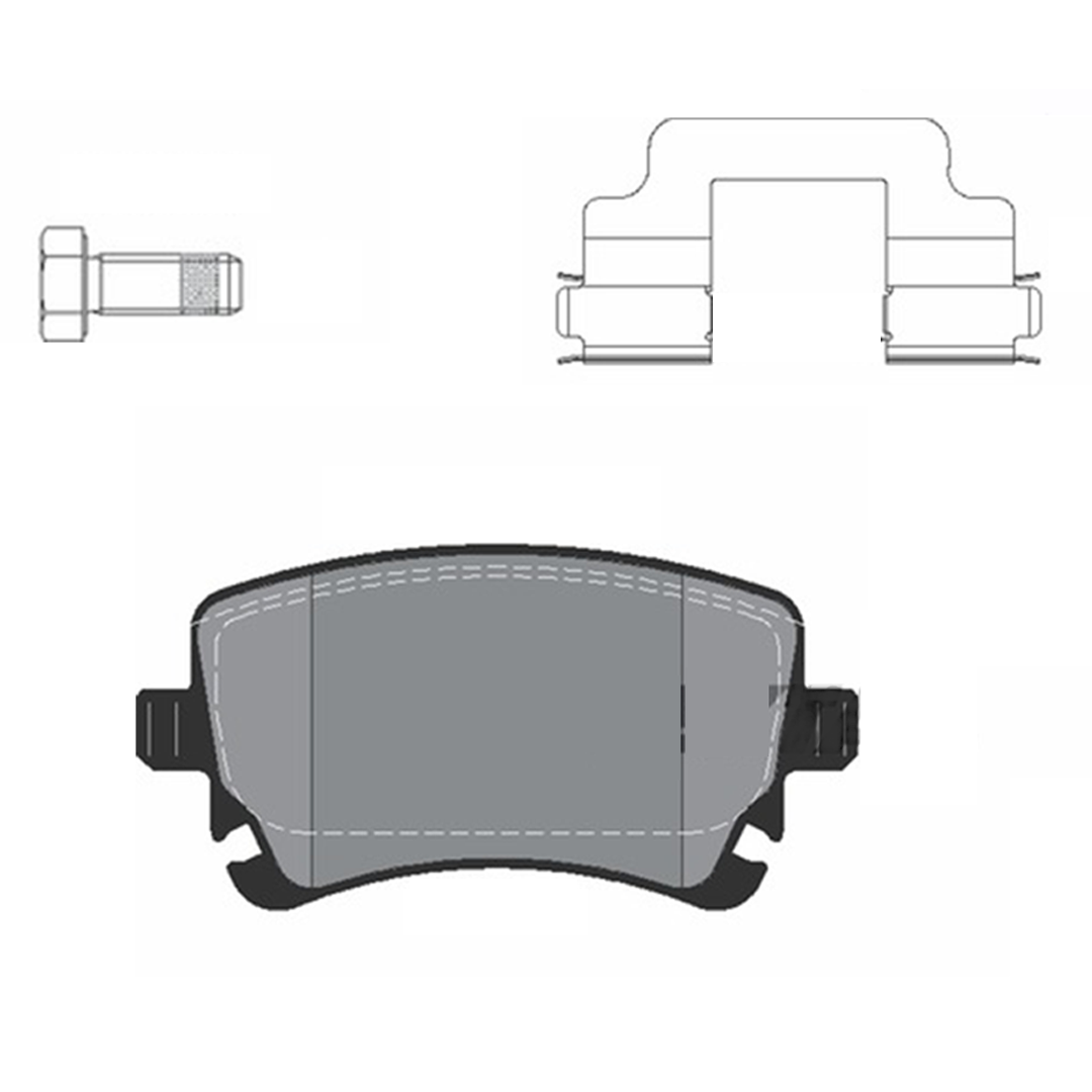 Buy Roadhouse Brake Pad Set For Audi A8 2002-2010 Rear Axle Disc Brake Pad of Roadhouse 2897.00