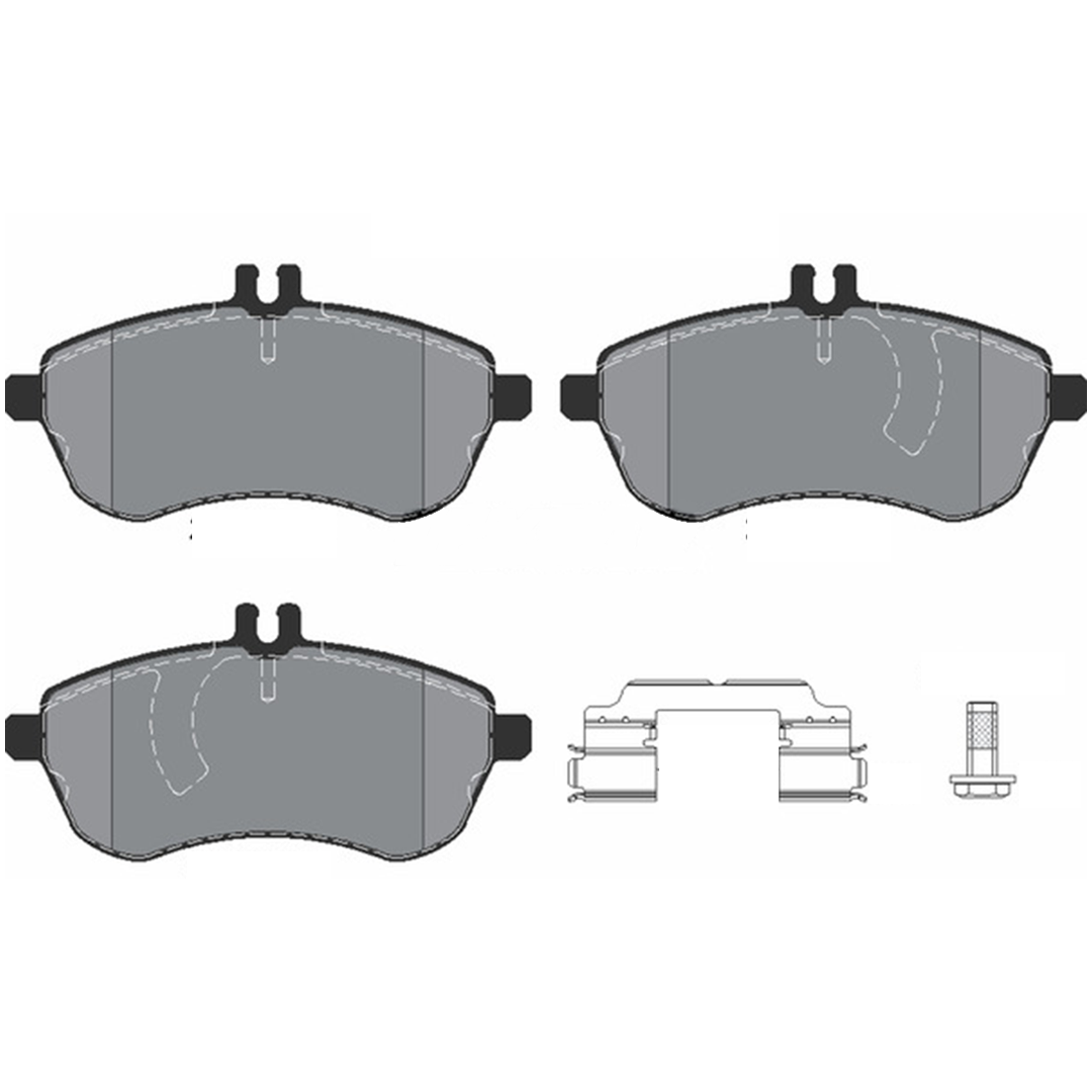 Buy Roadhouse Brake Pad Set For Mercedes Benz C Class W204 2007-2014 Front Axle Disc Brake Pad of Roadhouse 21301.00