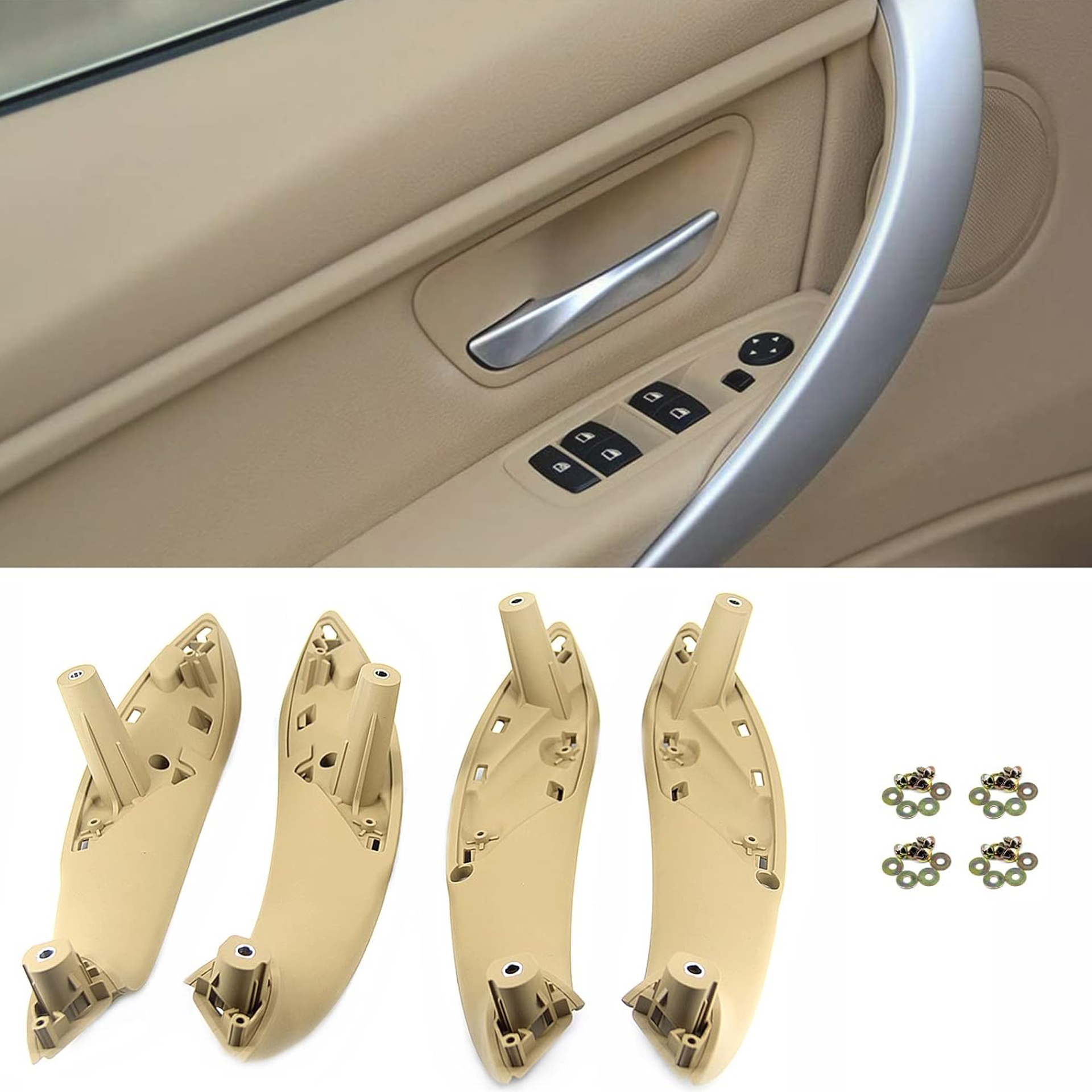 Buy BMW 3 Series Gran Turismo (2011-2019) Beige Inner Door Pull Handle Set (GT F34)