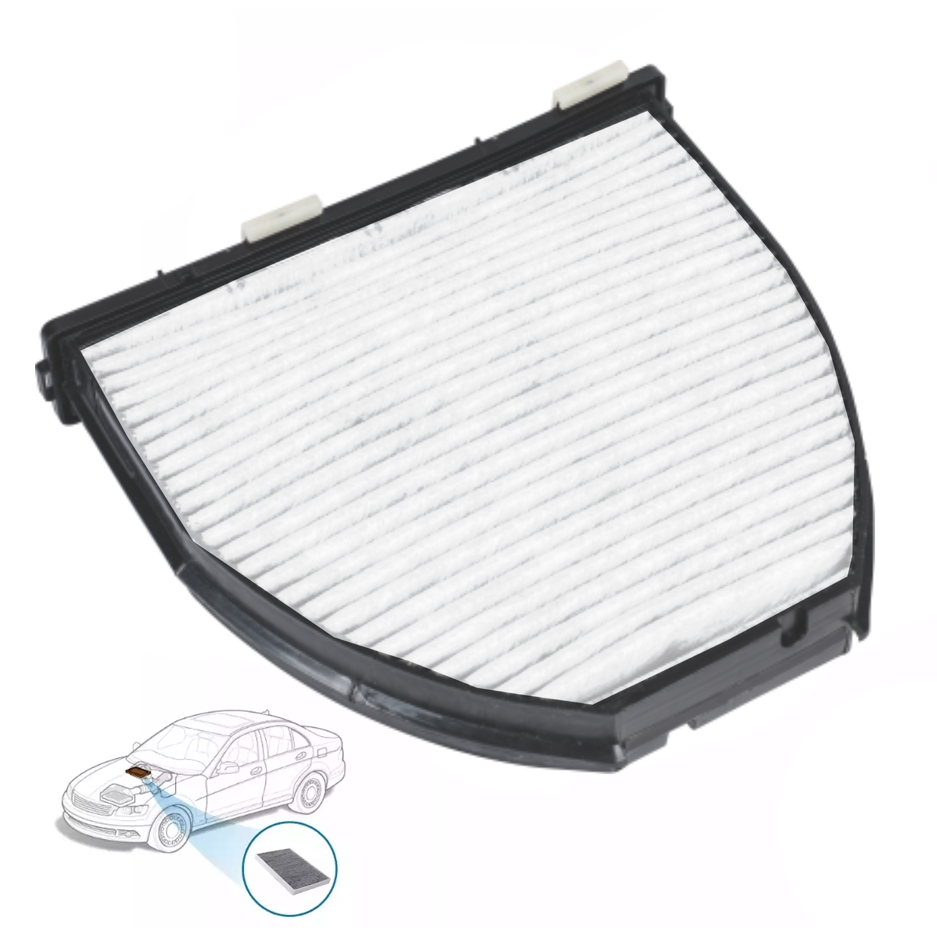 Buy ZIP Car Cabin Air Filter for Mercedes Benz C-Class Sedan (2007-2014)