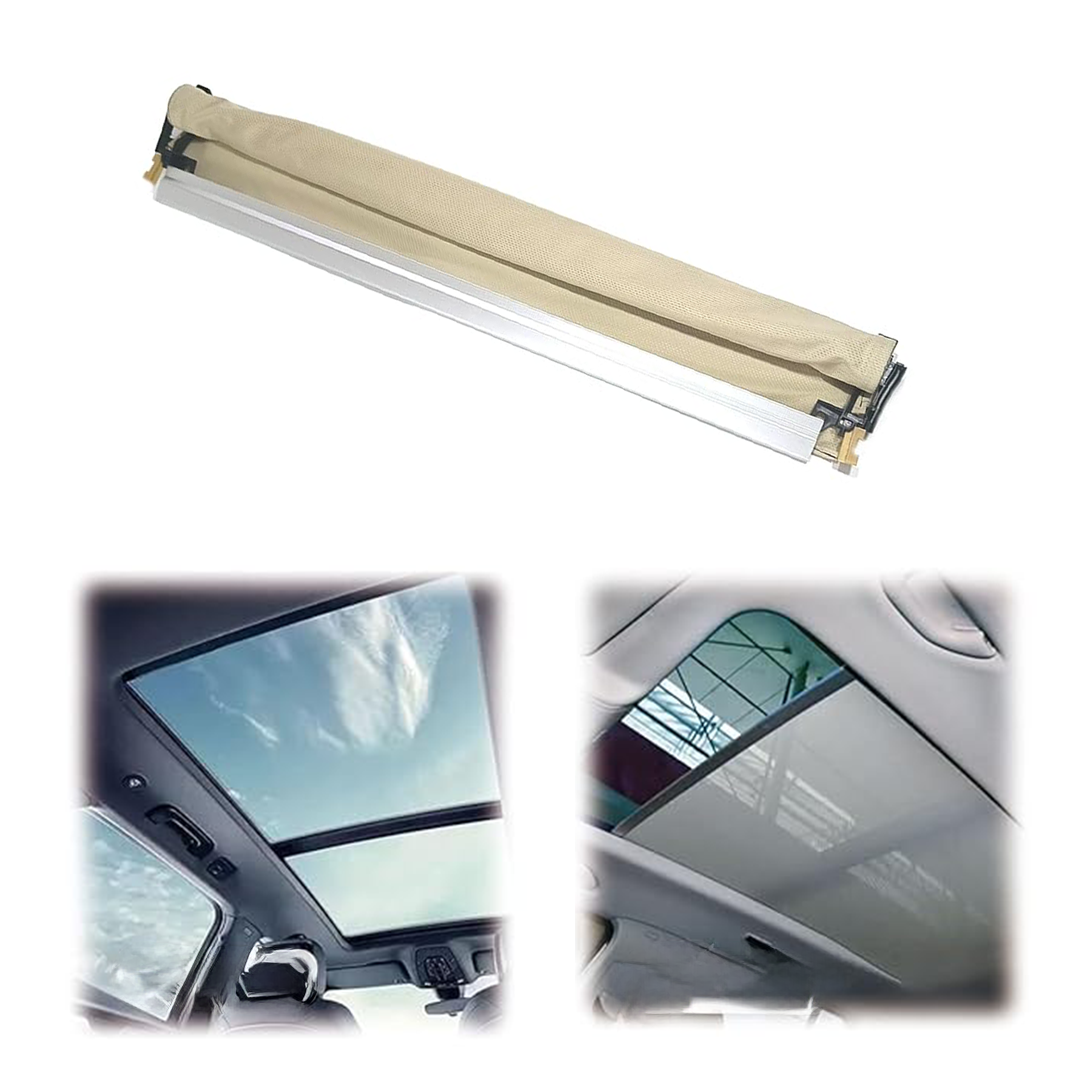 Buy Beige Panoramic sunroof curtain rolling sunshade cover assembly for Audi Q3 8U SUV (2012-2018)