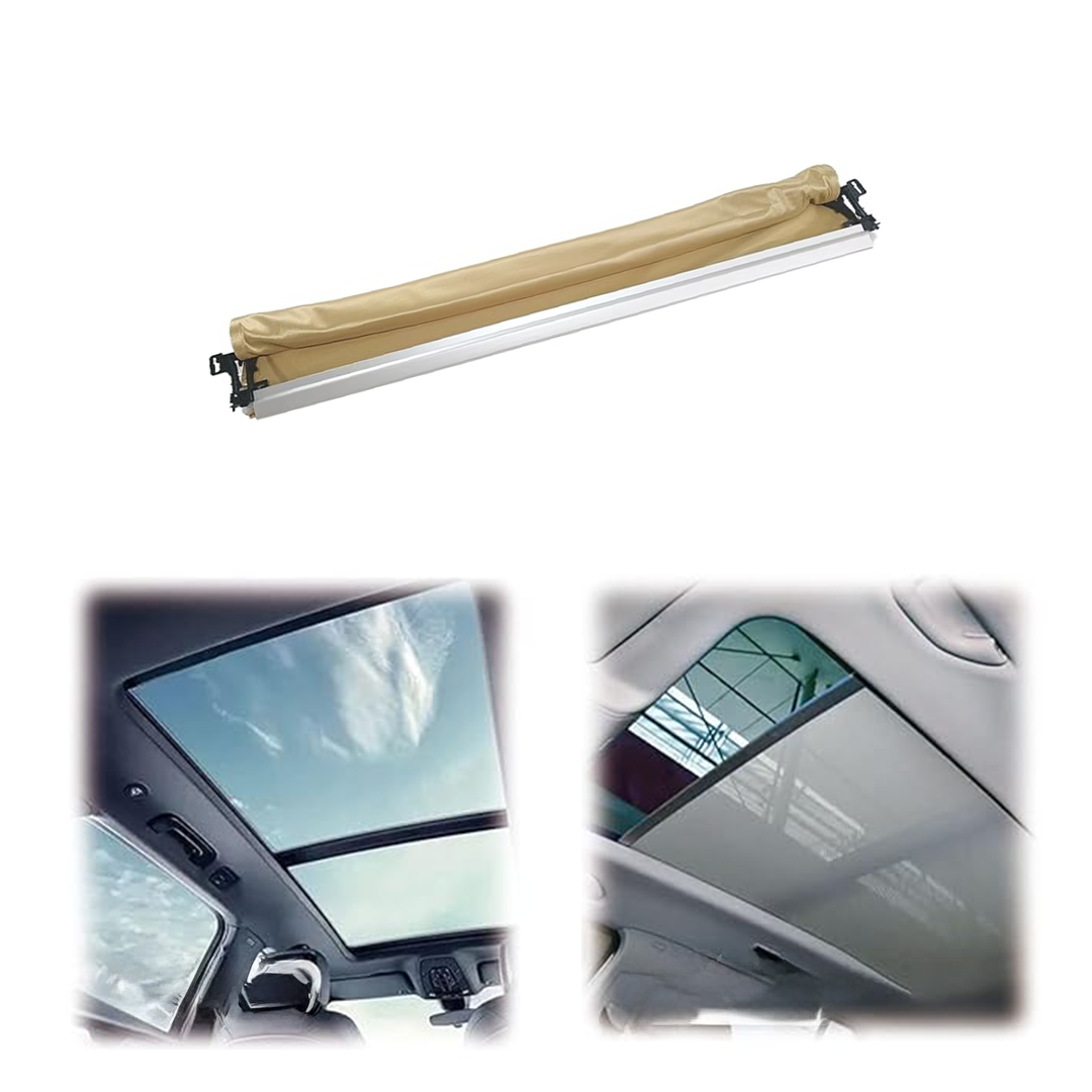 Buy Beige Panoramic sunroof curtain rolling sunshade cover assembly for Porsche Cayenne 92A SUV (2010-2015)