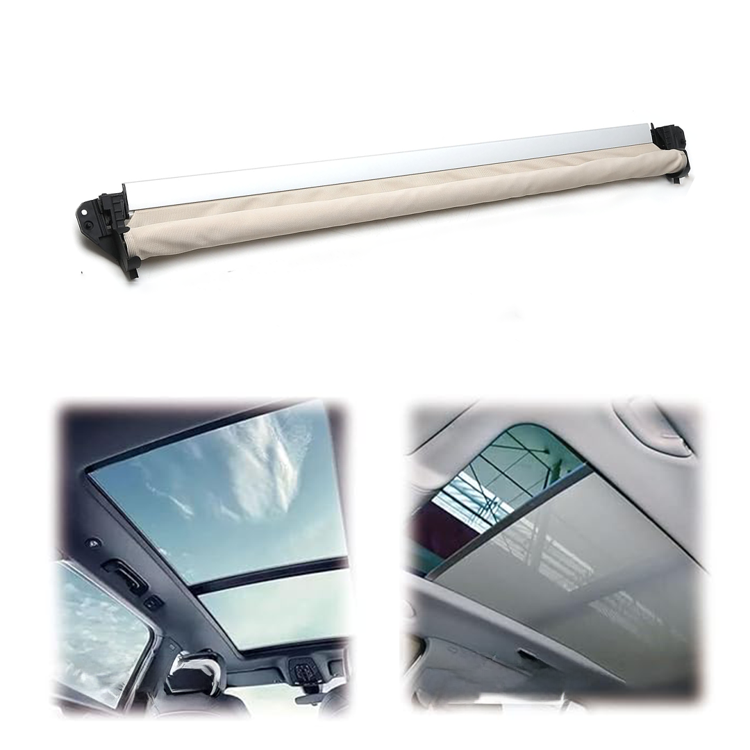 Buy Beige Panoramic sunroof curtain rolling sunshade cover assembly for Volkswagen Tiguan AD SUV (2016-2024)