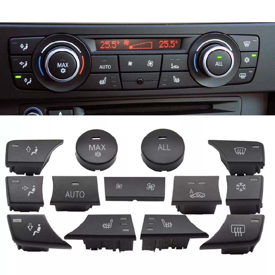 Buy BMW 3 Series Sedan (2005-2011) Dashboard AC Button Set 11 Piece (PCS) (E90)