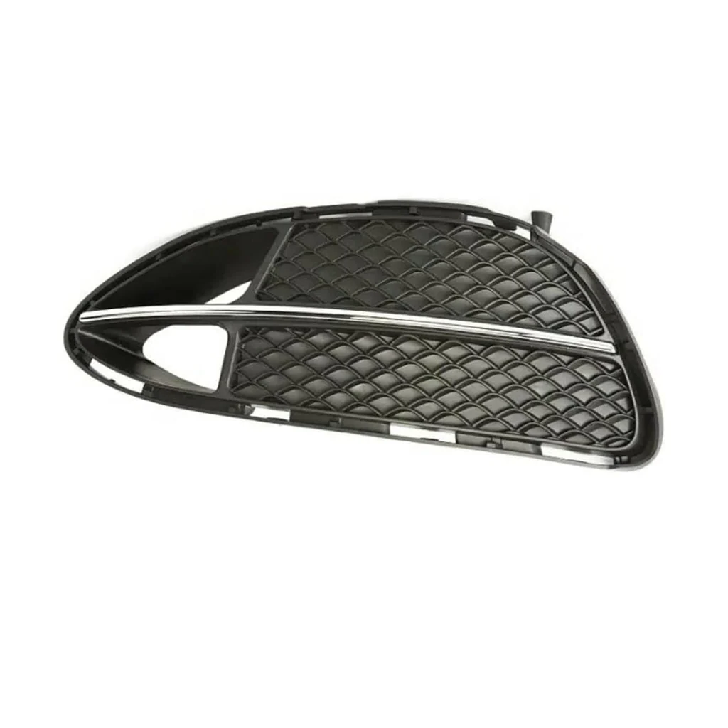 Front Left Fog Lamp Cover Perfect Fit for Mercedes Benz E Class W212 Sedan (2013-2016) without hole (with touch of chrome)