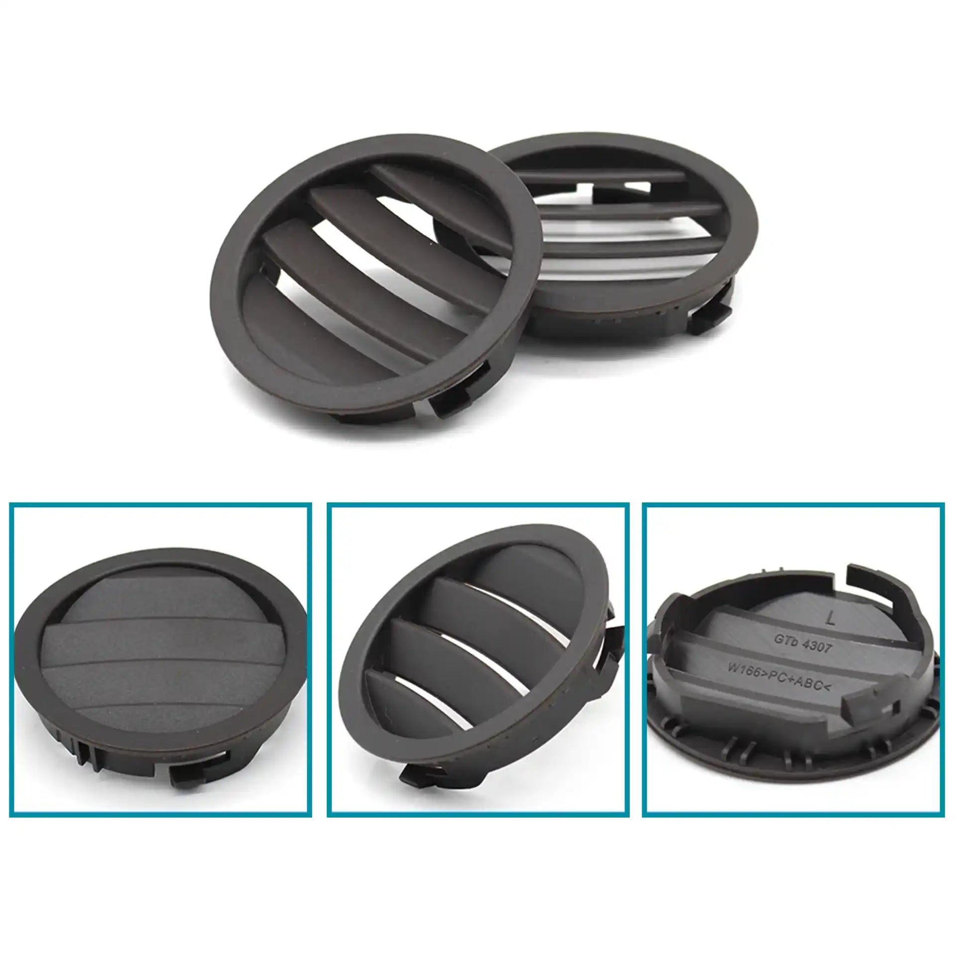 buy mercedes benz ml class suv 2012 2015 moka round ac vent grille set for mercedes benz suv w166 