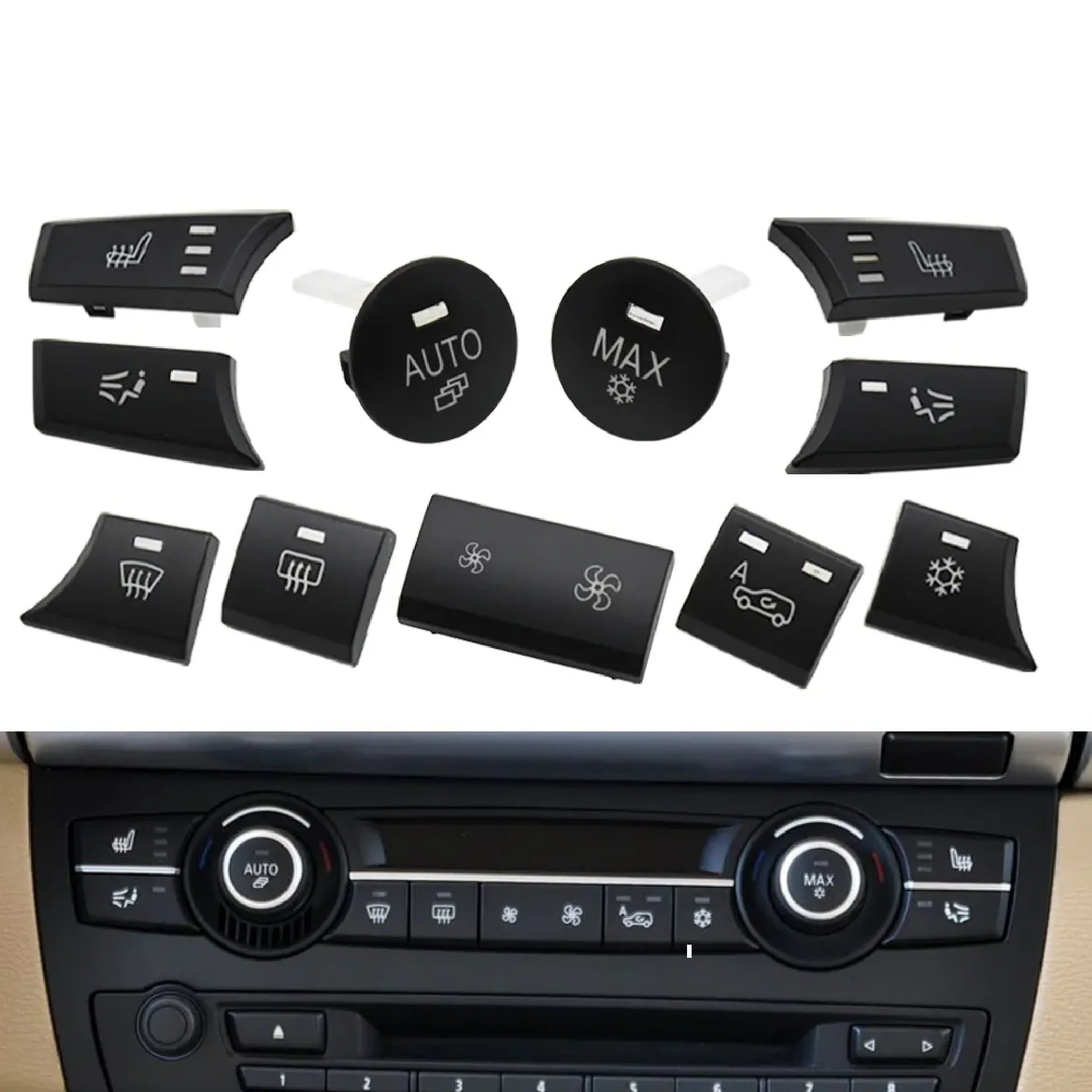 bmw x5 series suv 2007 2013 black dashboard ac button set for bmw suv e70